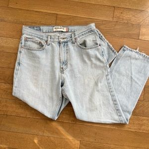 Vintage Light Wash Denim 505 Levi Straight Leg Jeans